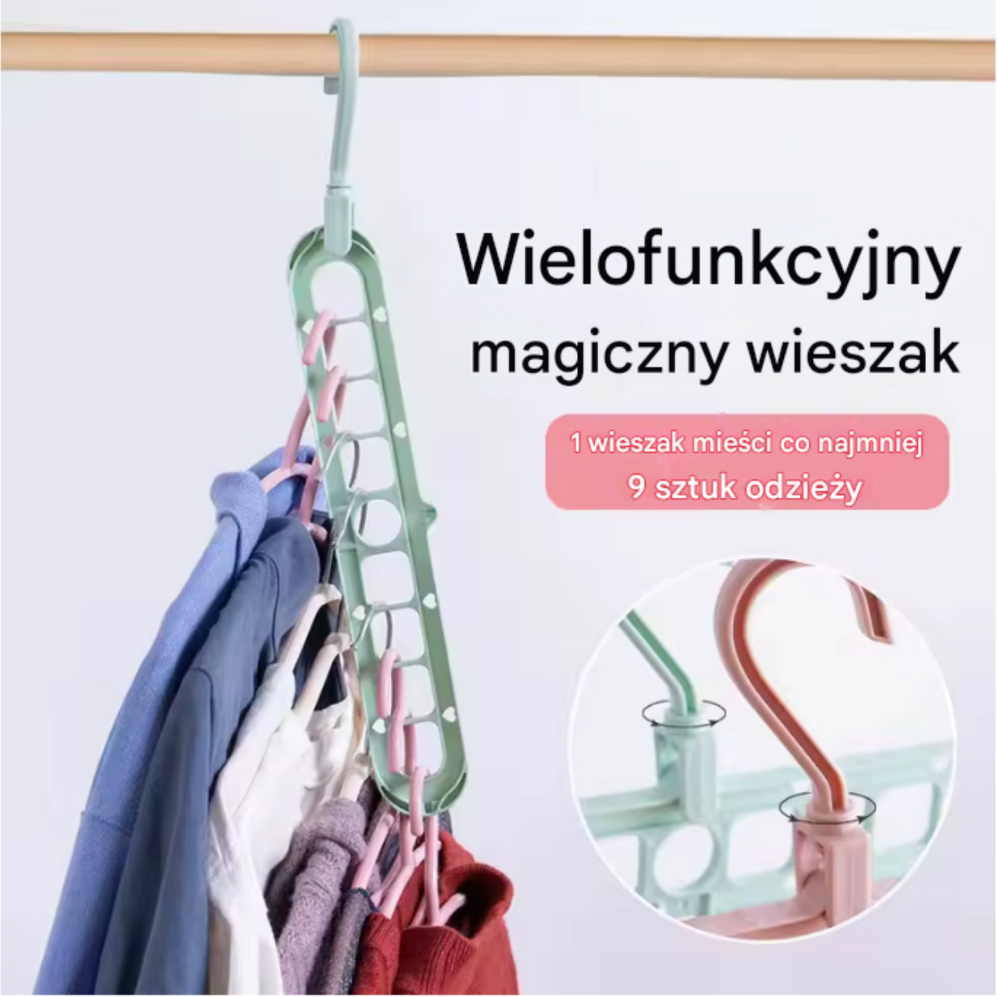 Wieszak Oszczędzający Miejsce – Organizer do Szafy